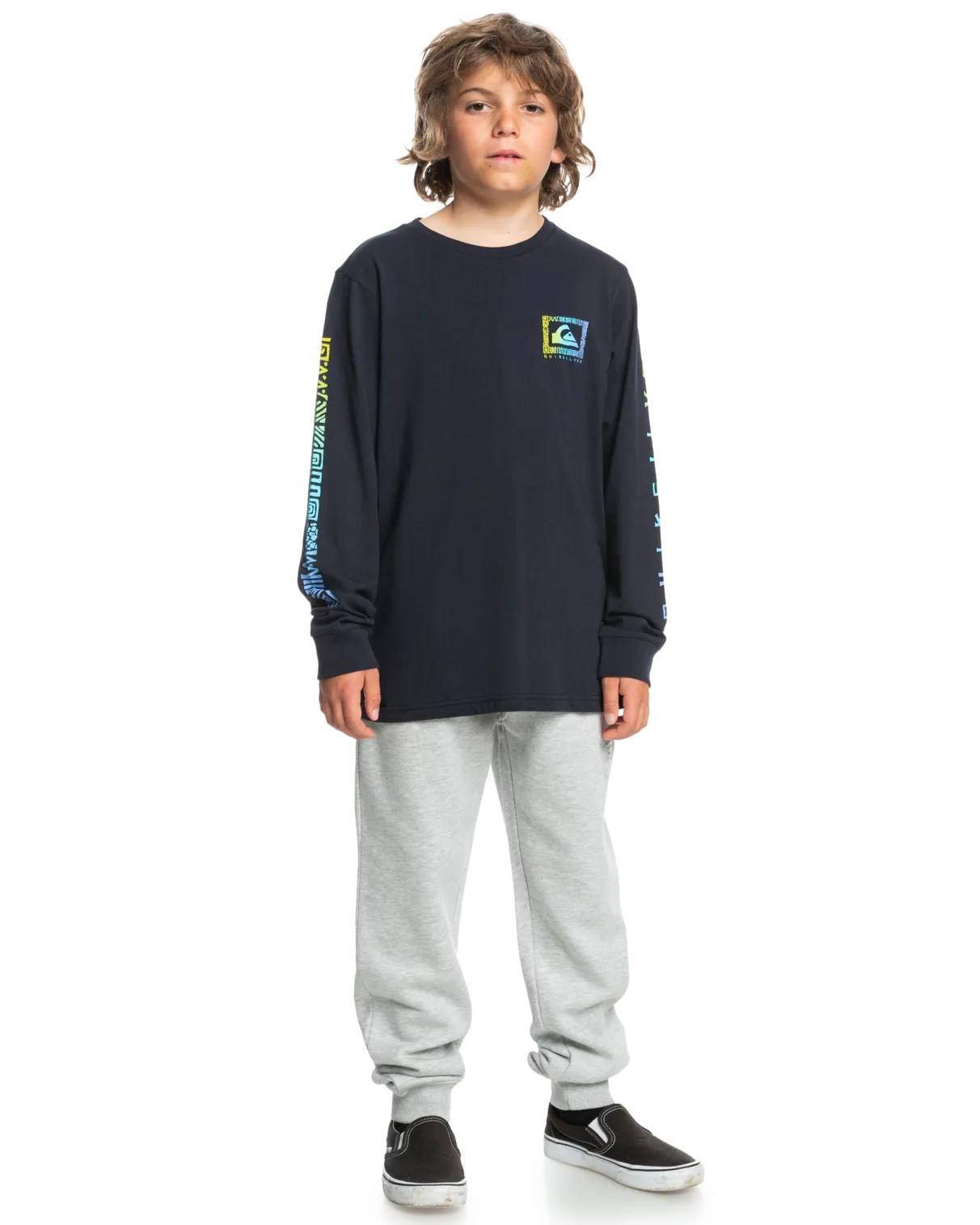 Boys Revival Long Sleeve T-Shirt in Dark Navy