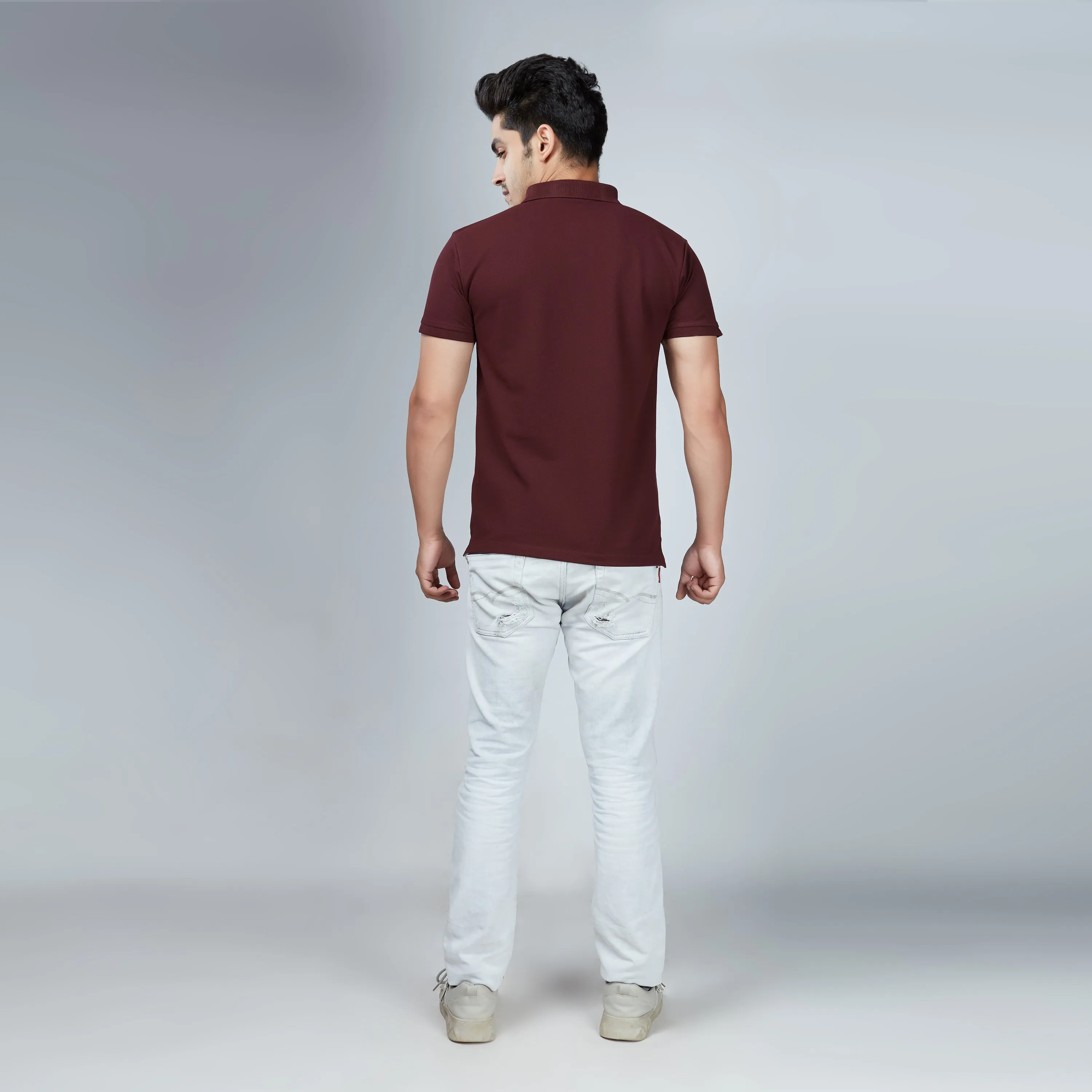 Bulgarian Rose Half Sleeve Polo T-Shirt