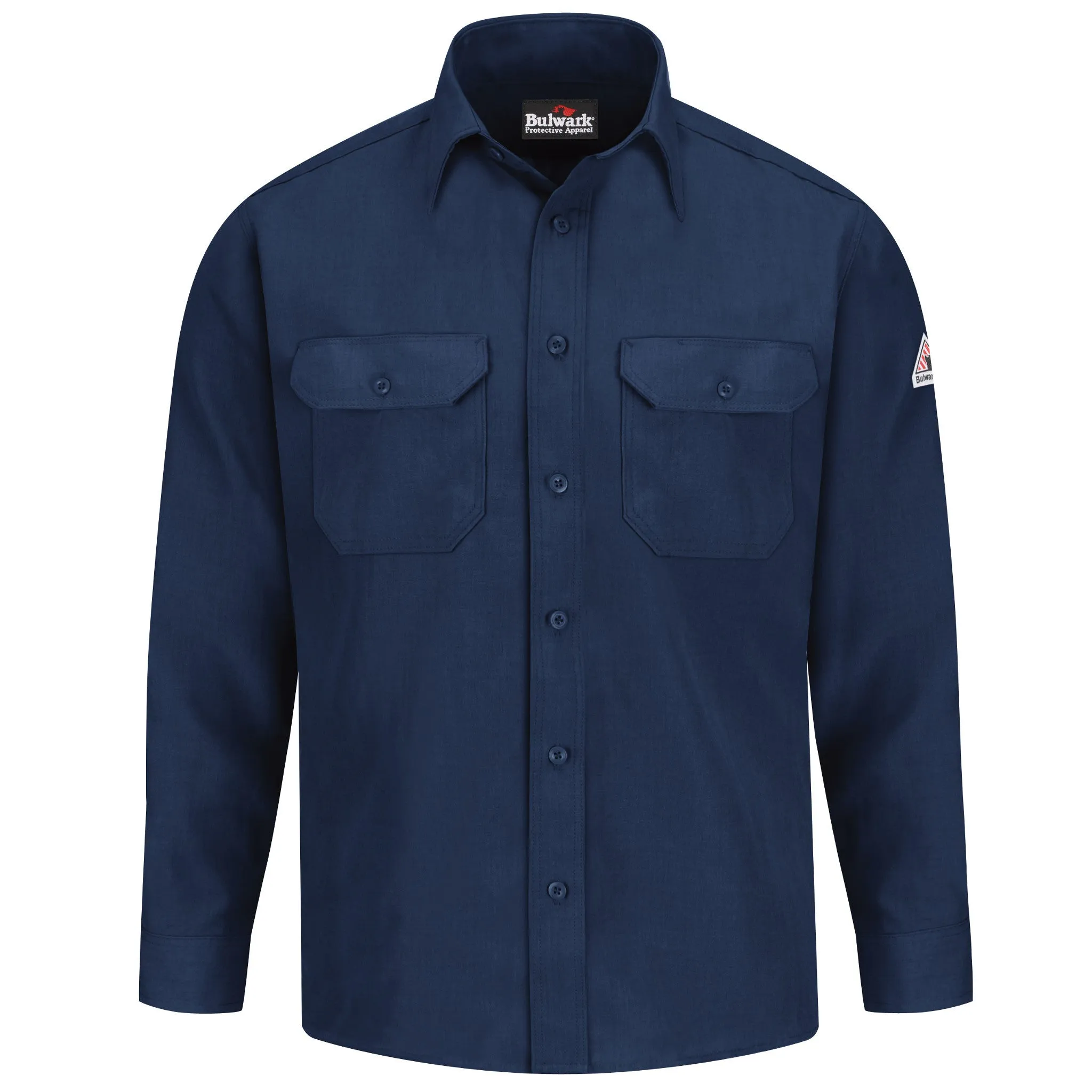 Bulwark Mens Button Front Deluxe Shirt - Cat 1 - (SND2)