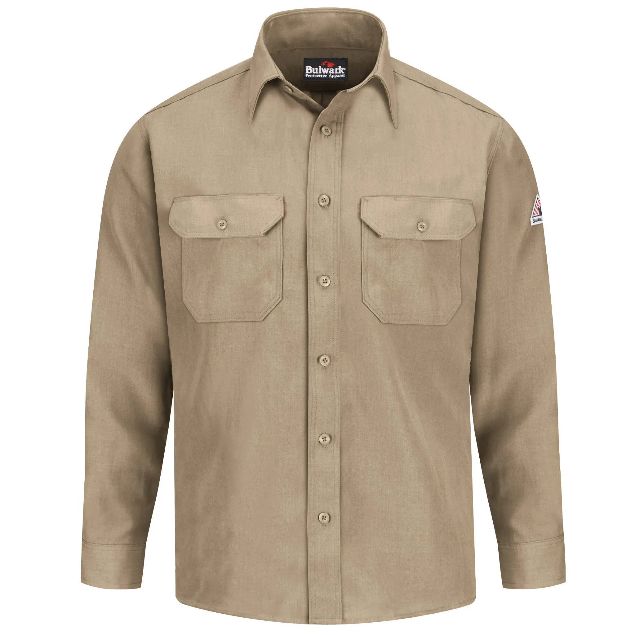 Bulwark Mens Button Front Deluxe Shirt - Cat 1 - (SND2)