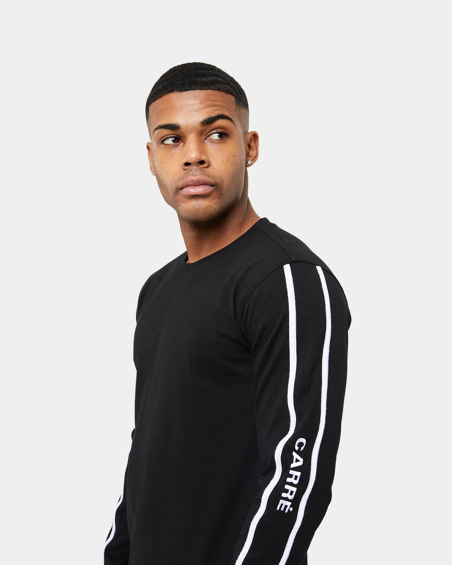 Carre Precision Zip Droptail Long Sleeve T-Shirt Black