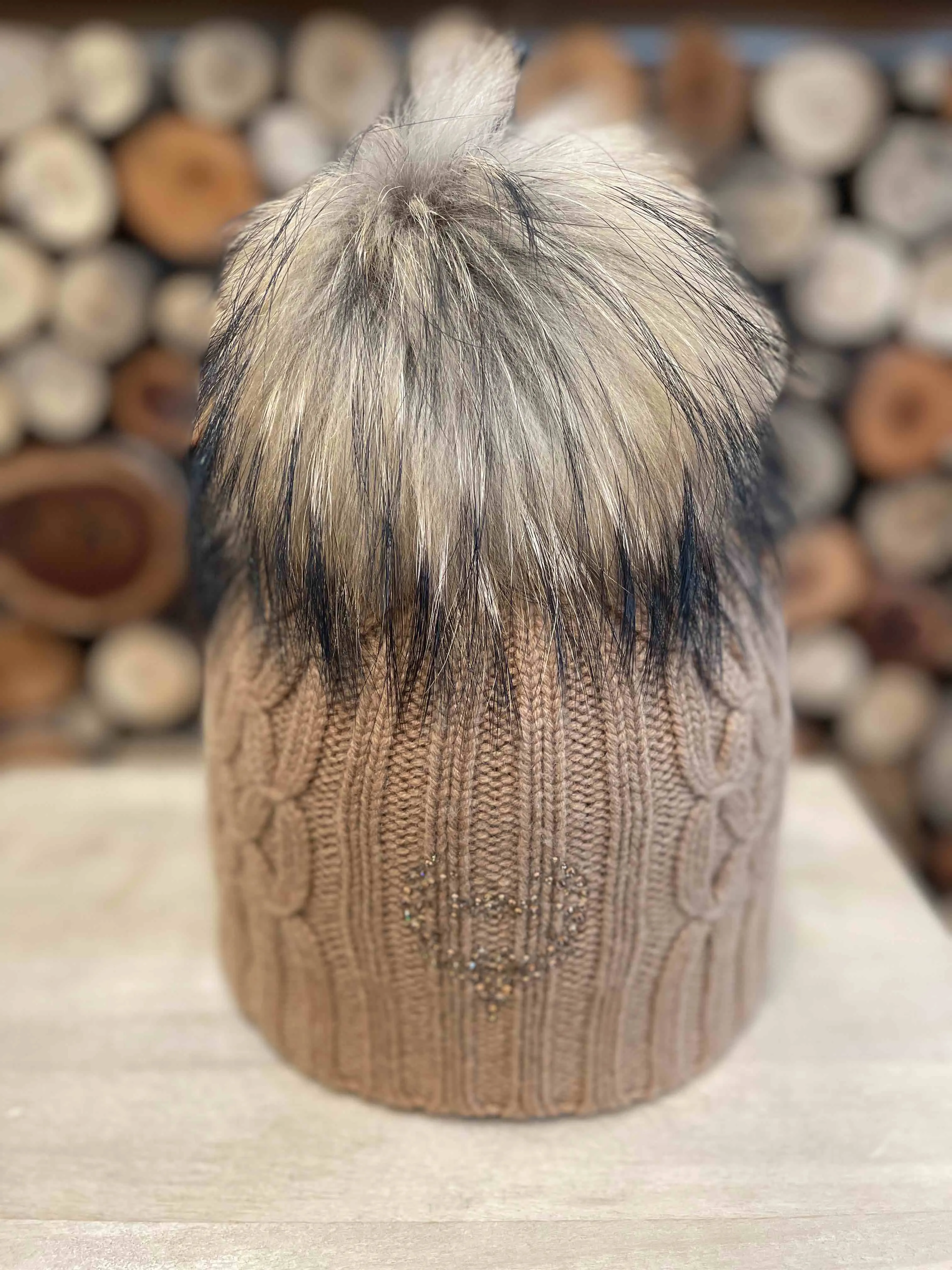 Cashmere Cable Hat