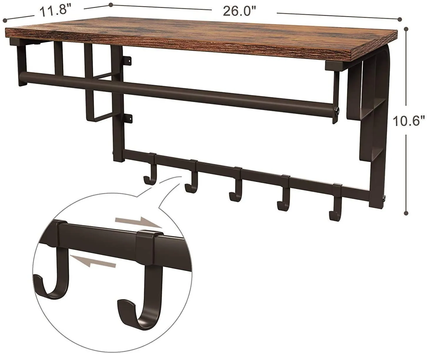 CHARLES Entryway Wall Rack