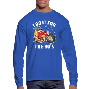 Christmas Biker Santa Riding Motorcycle Men's Long Sleeve T-Shirt