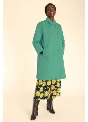 Coat Daisy Embr in Green
