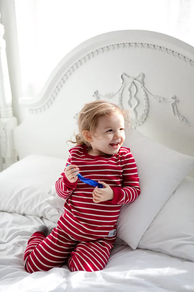 Color Pen Burgundy Long Sleeve Pajama