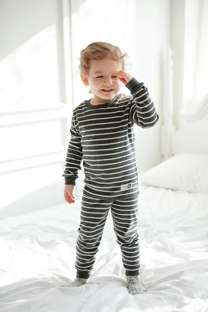 Color Pen Charcoal Long Sleeve Pajama