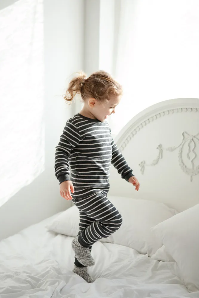 Color Pen Charcoal Long Sleeve Pajama