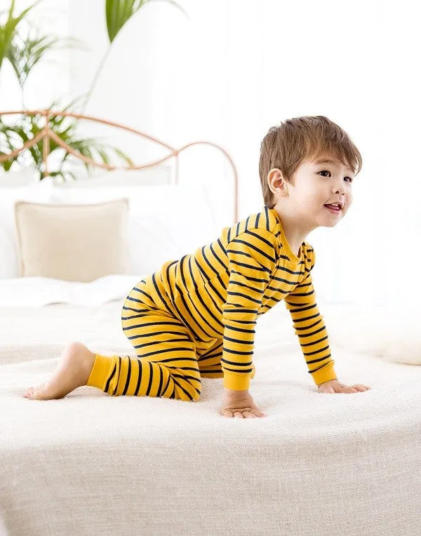 Color Pen Yellow Long Sleeve Pajama