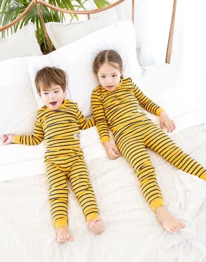 Color Pen Yellow Long Sleeve Pajama