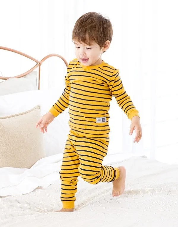 Color Pen Yellow Long Sleeve Pajama