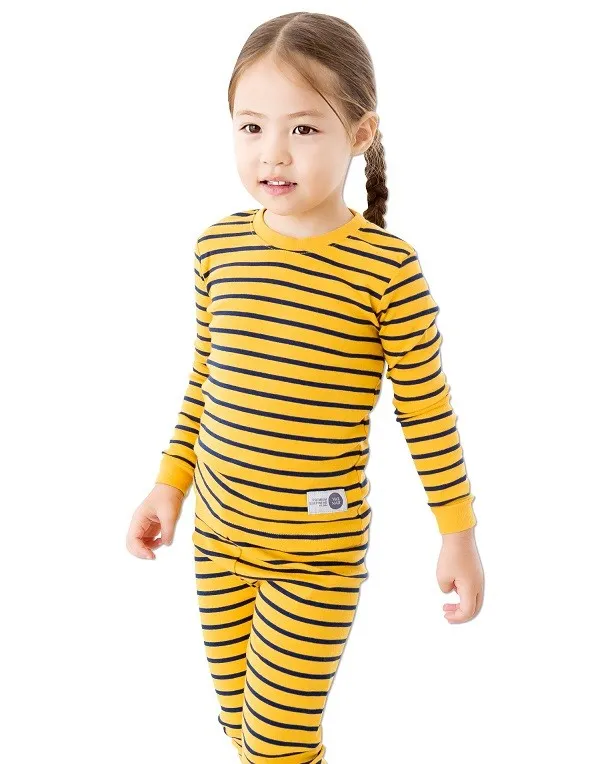 Color Pen Yellow Long Sleeve Pajama