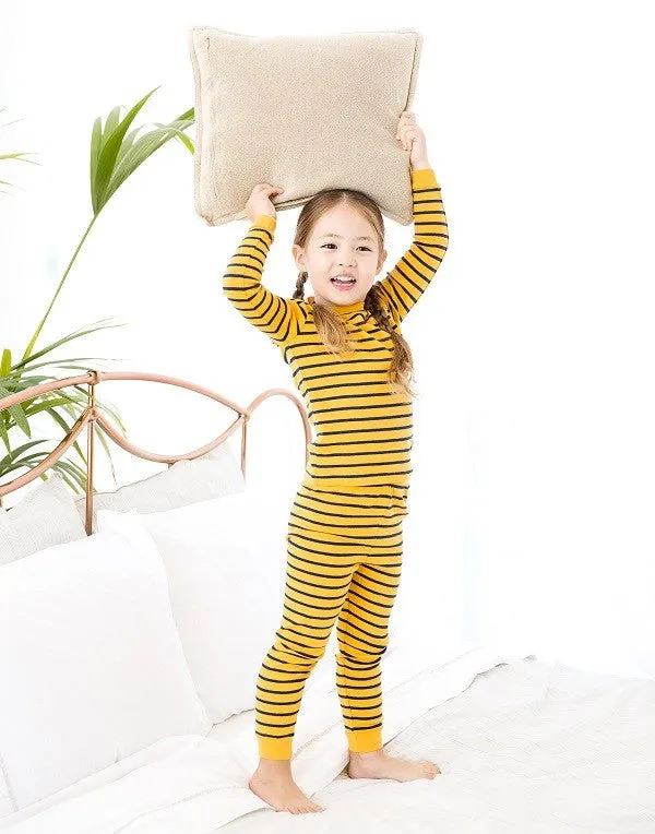 Color Pen Yellow Long Sleeve Pajama