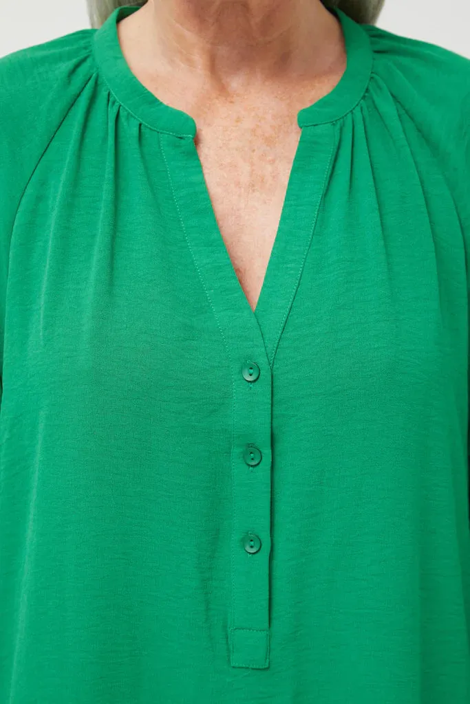 Companie Fantastica Long Tunic Dress Maxi - Green