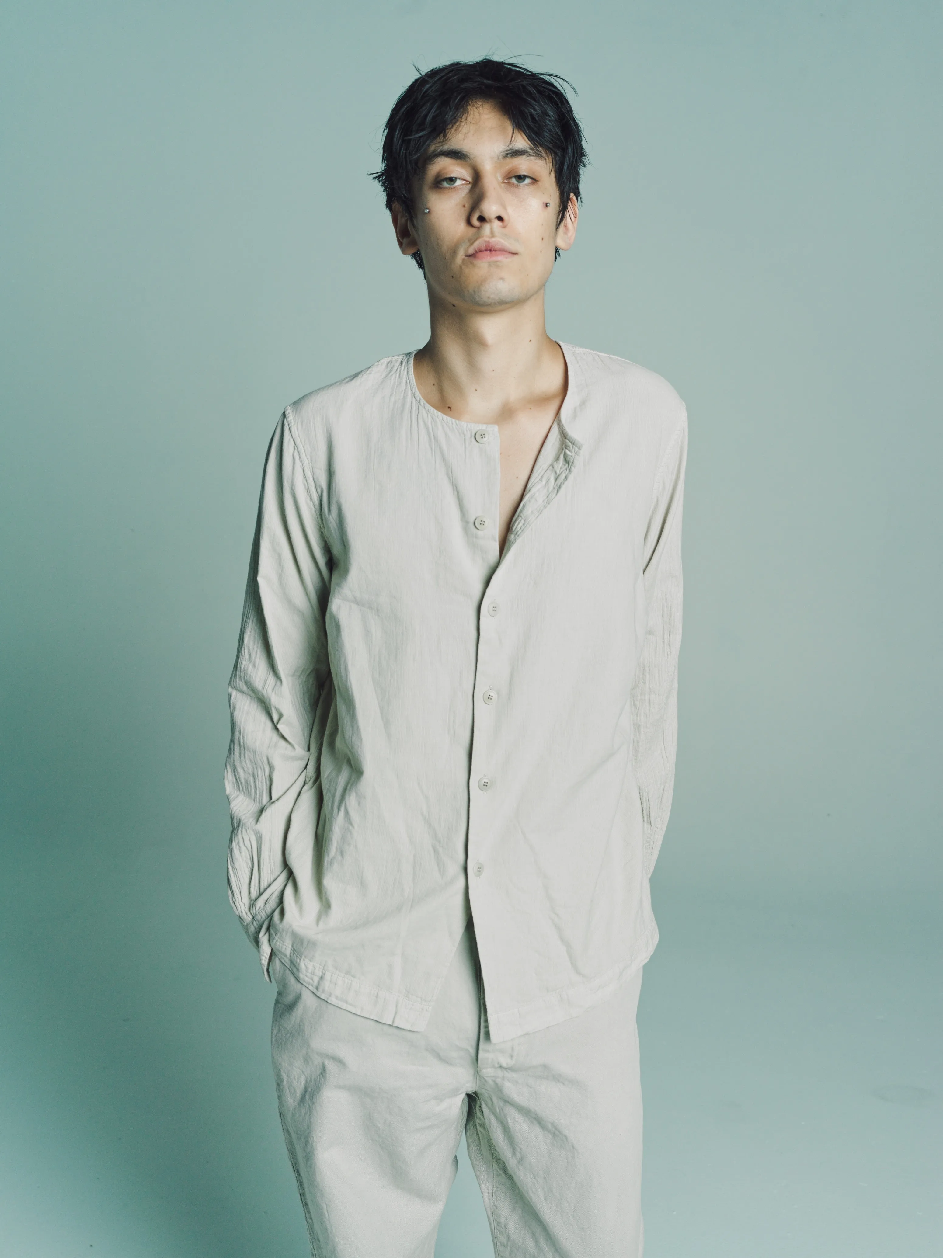 Concrete Overdyed Double Verger Shirt
