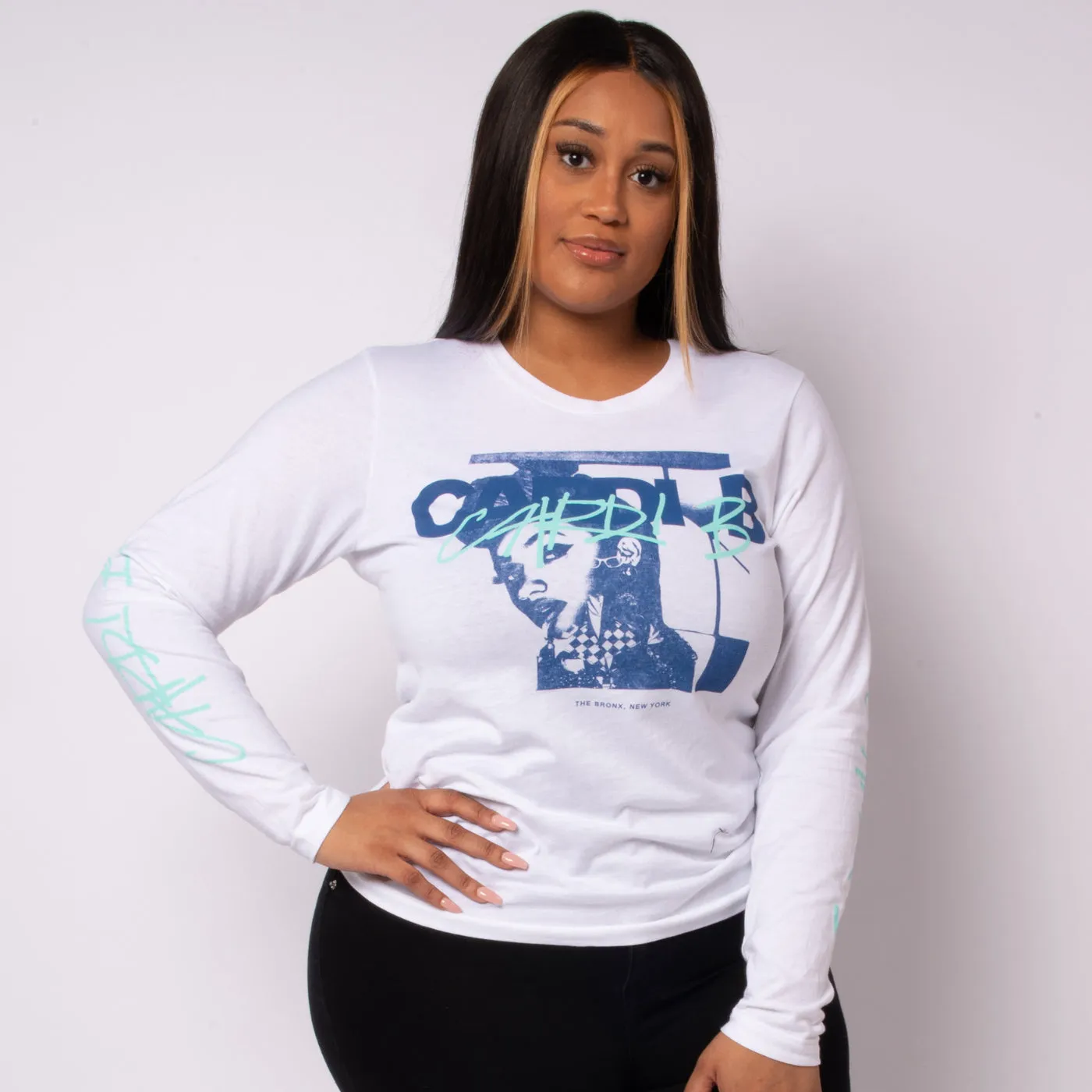 Contrast Cardi Longsleeve T-Shirt