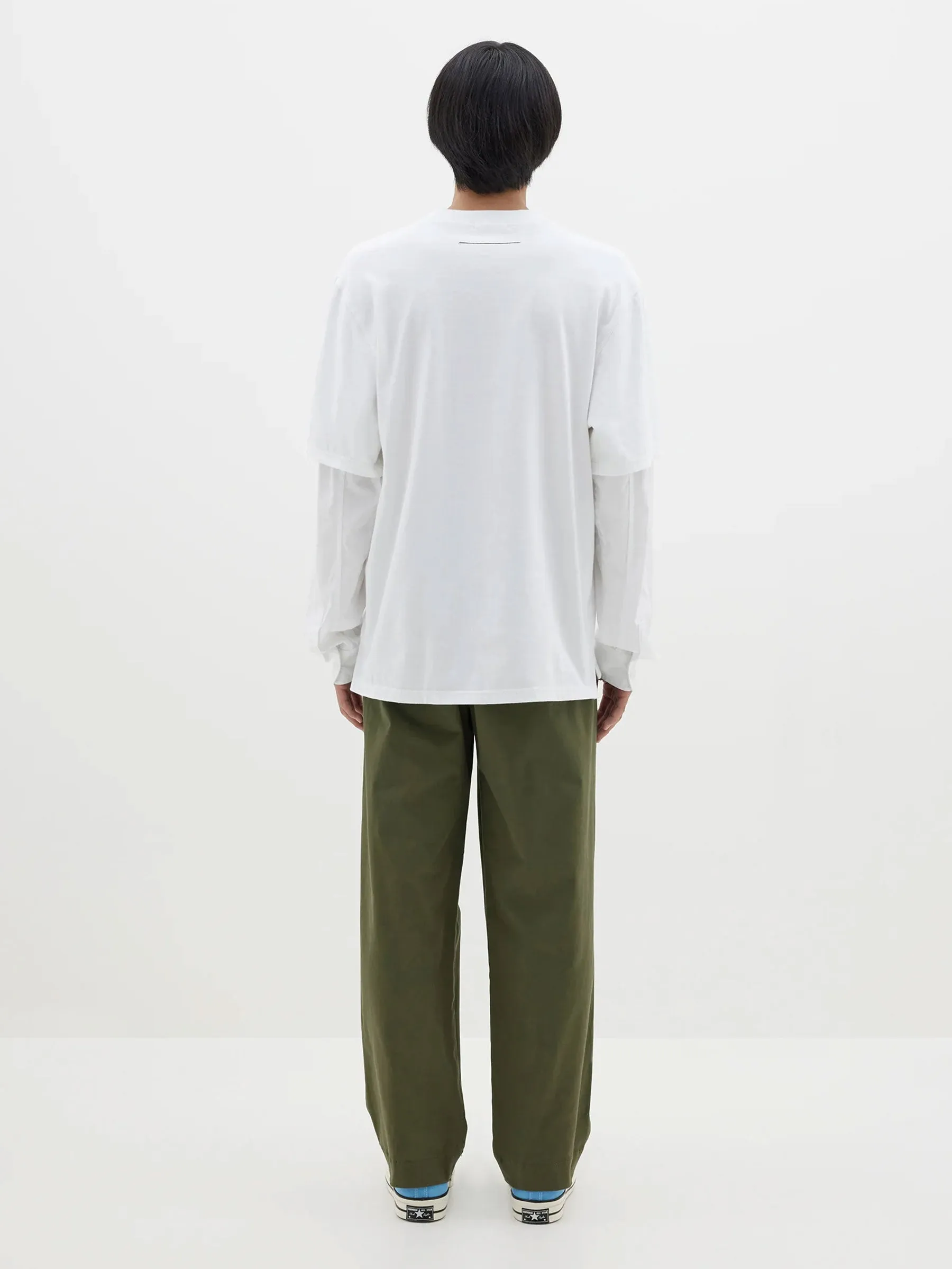 contrast sleeve t.shirt
