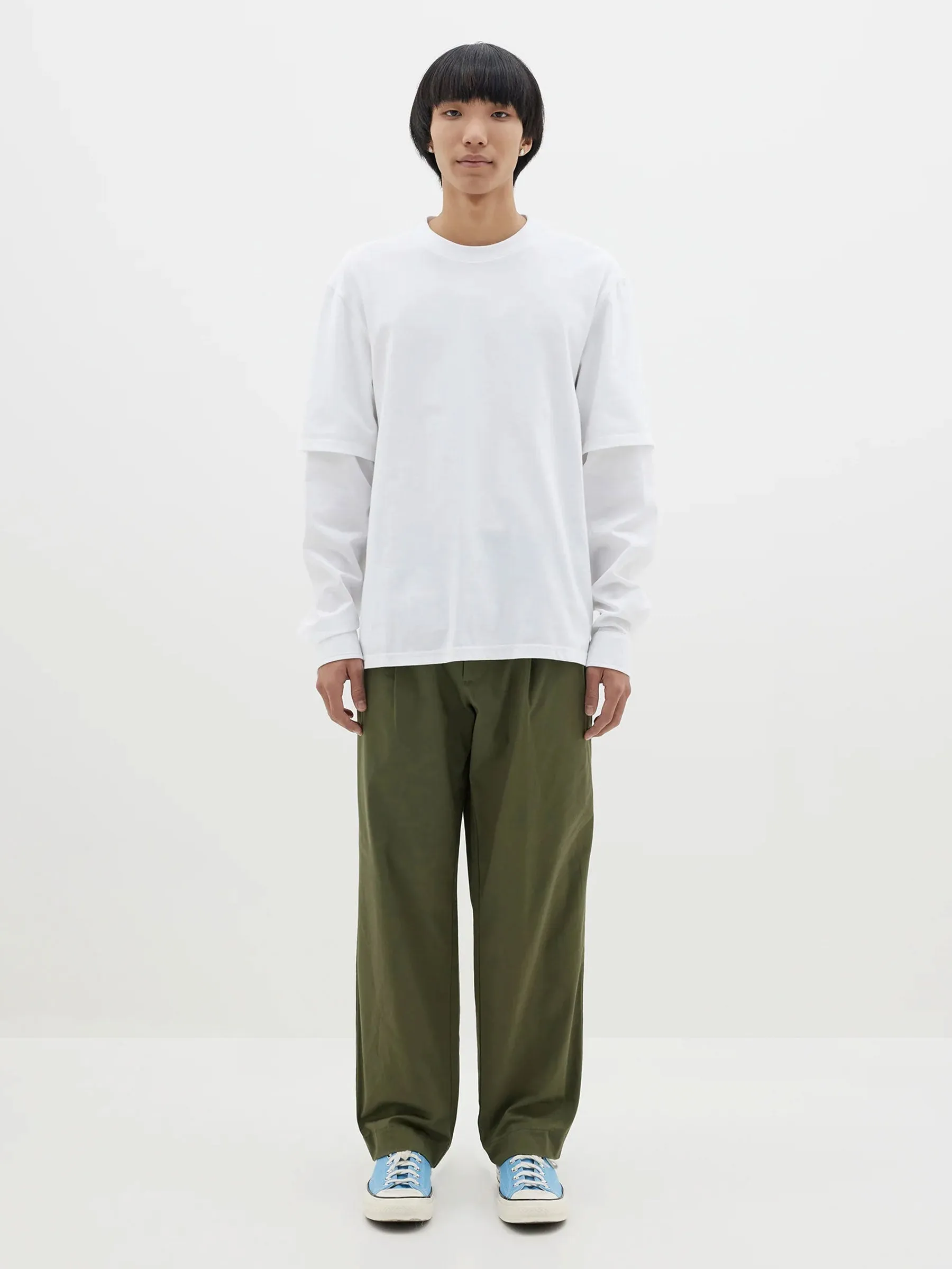 contrast sleeve t.shirt