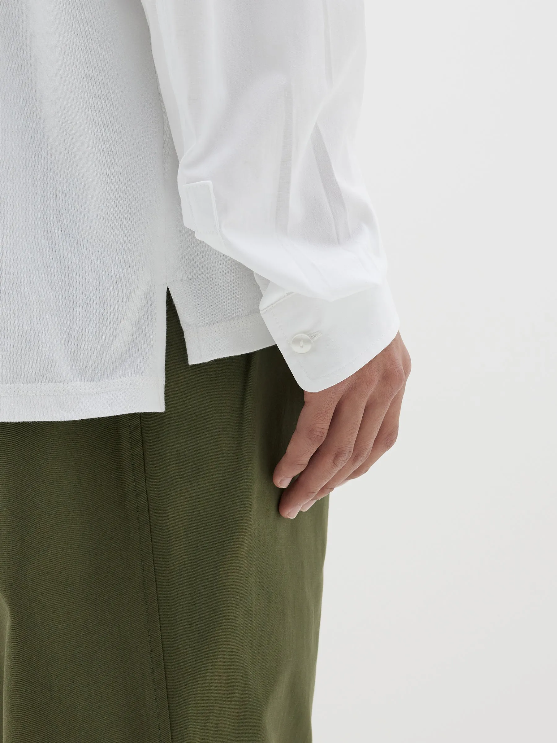 contrast sleeve t.shirt
