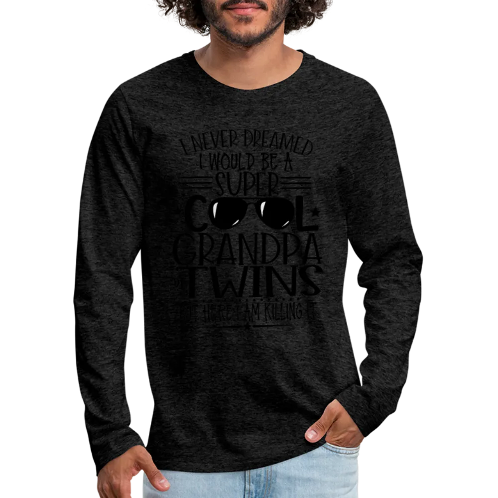 Cool Grandpa of Twins Premium Men's Long Sleeve T-Shirt