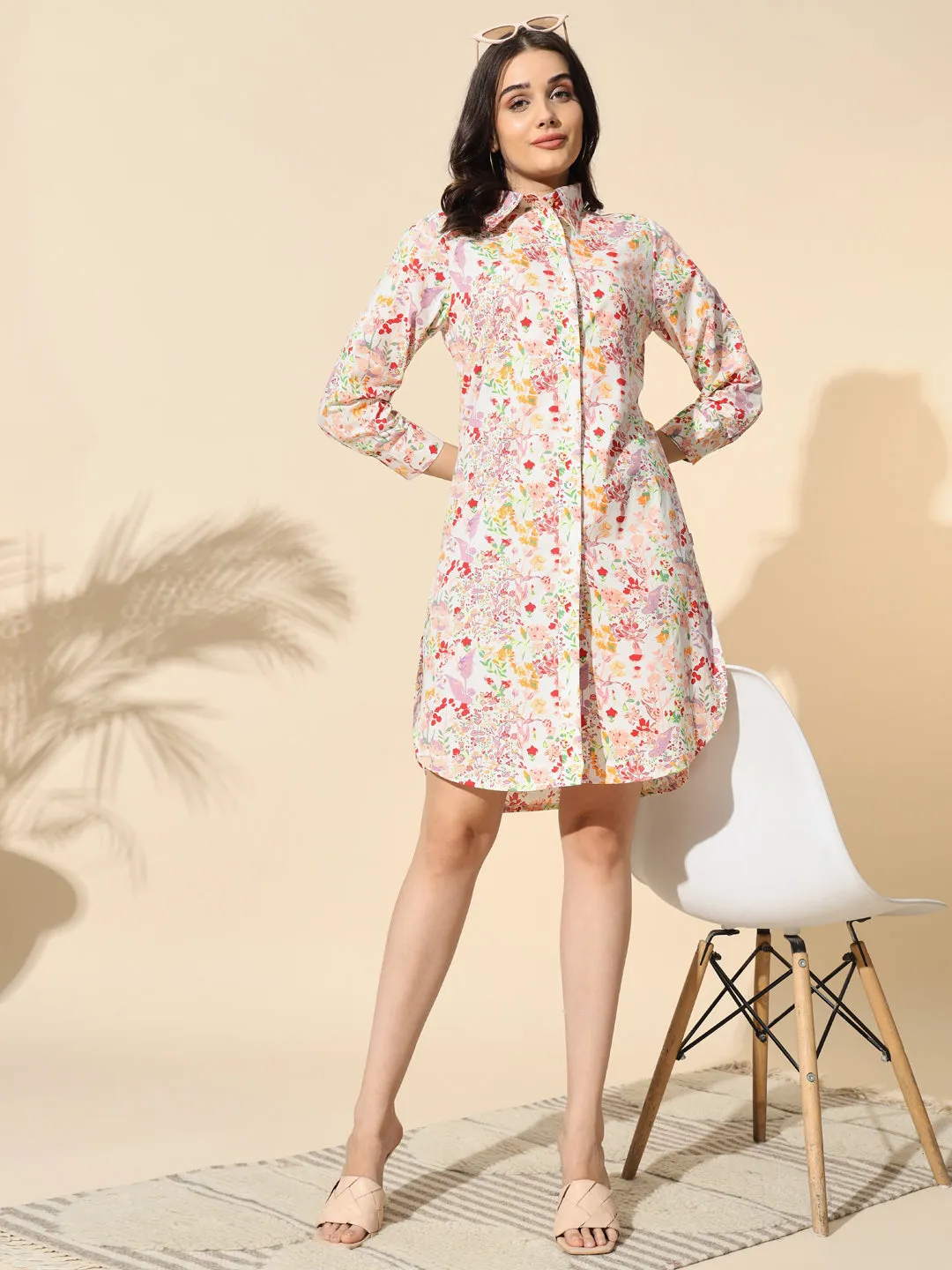 Cotton Poplin Printed Tunic- #TU019