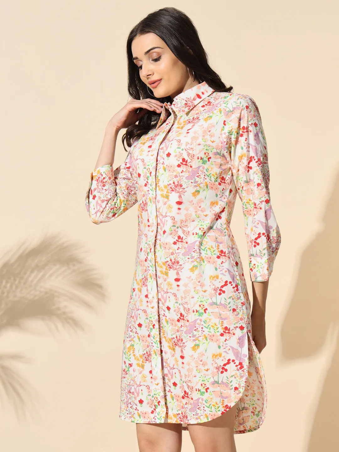 Cotton Poplin Printed Tunic- #TU019