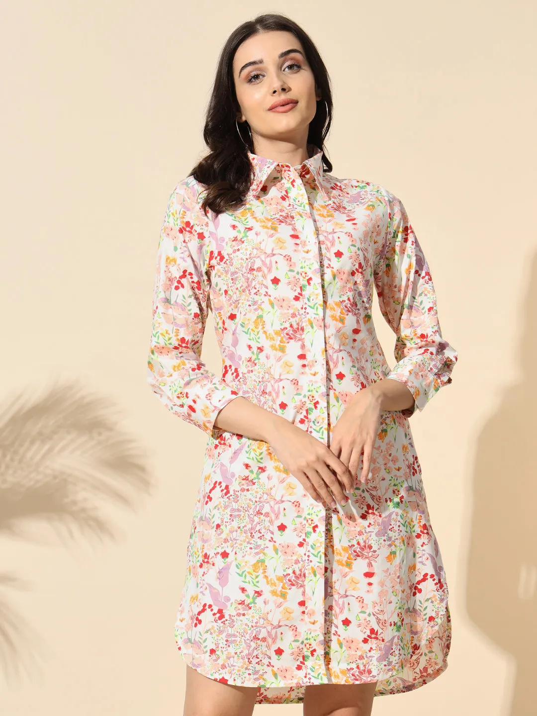 Cotton Poplin Printed Tunic- #TU019