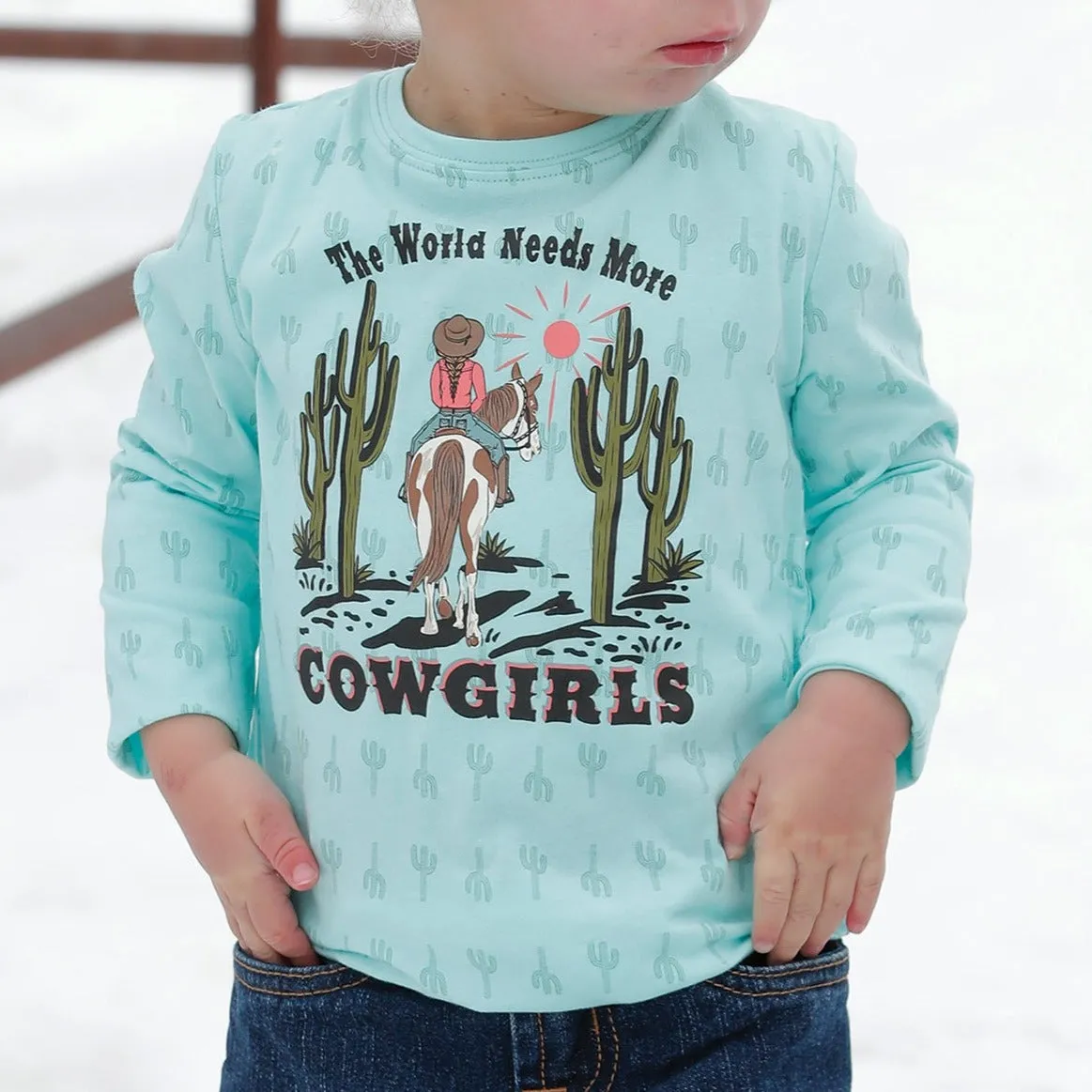 Cruel Girl's Toddler More Cowgirls Long Sleeve T-Shirt