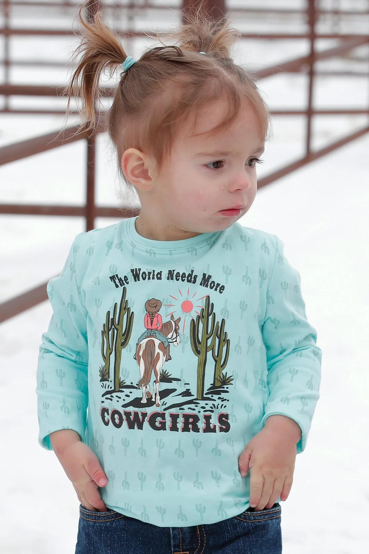 Cruel Girl's Toddler More Cowgirls Long Sleeve T-Shirt