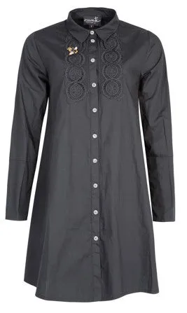 CURATE by Trelise Cooper - Fall From Lace Shirt-Dress - BLACK/ WHITE