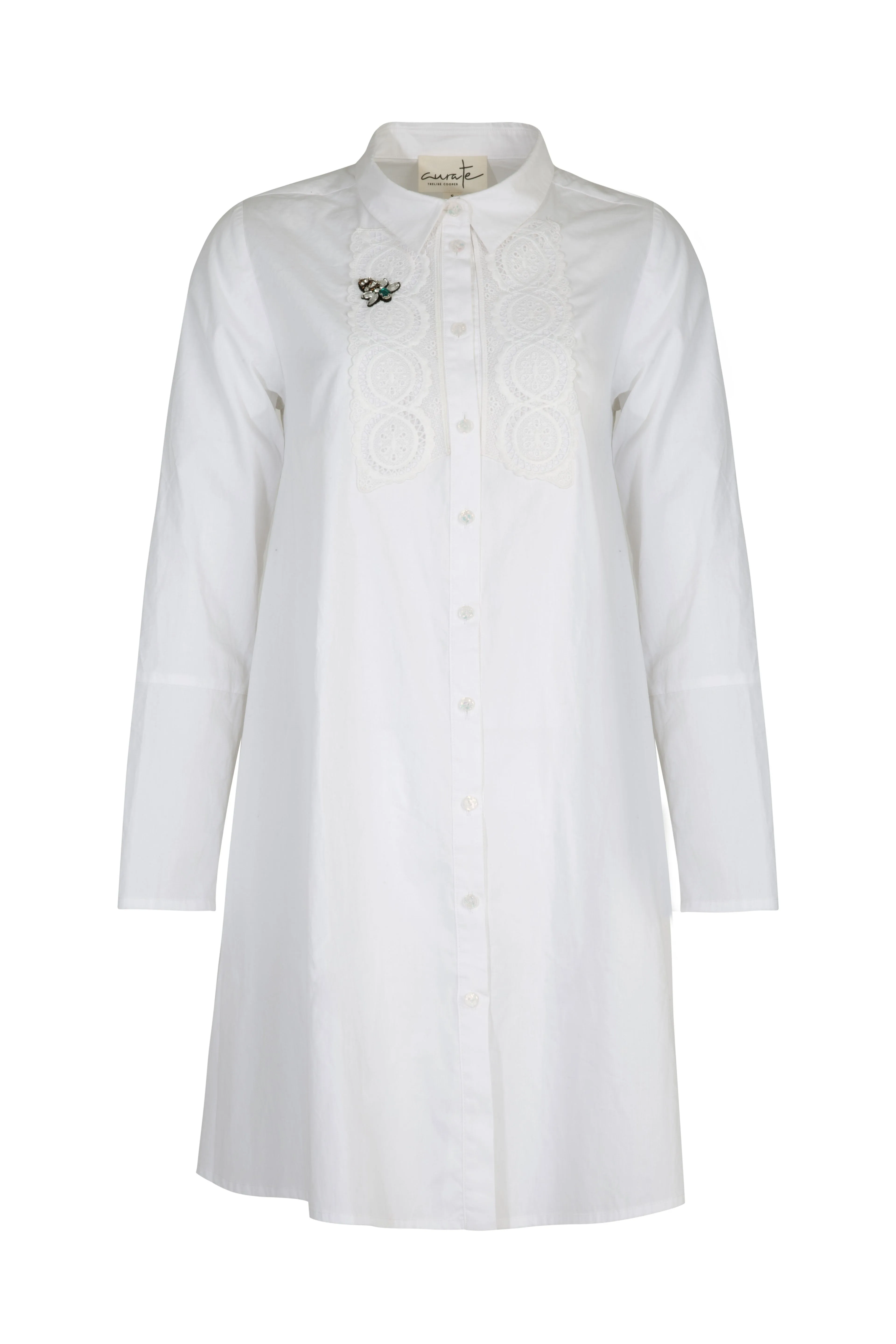 CURATE by Trelise Cooper - Fall From Lace Shirt-Dress - BLACK/ WHITE