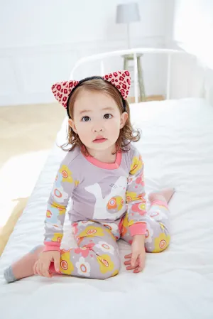 Daisy Cat Long Sleeve Pajama