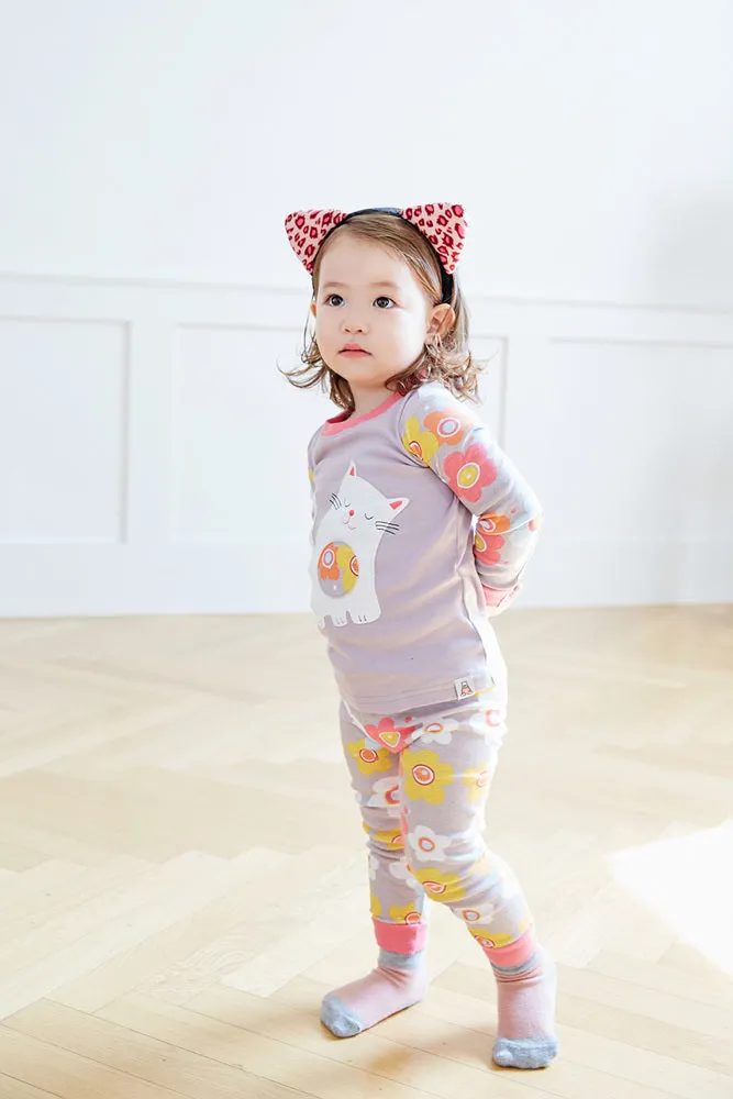 Daisy Cat Long Sleeve Pajama