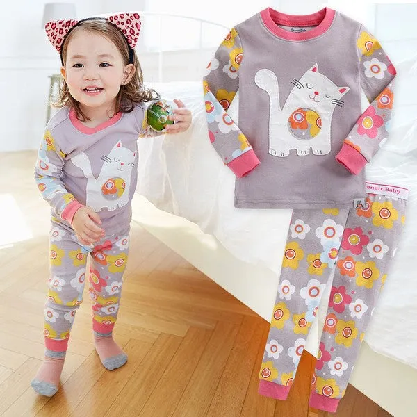 Daisy Cat Long Sleeve Pajama