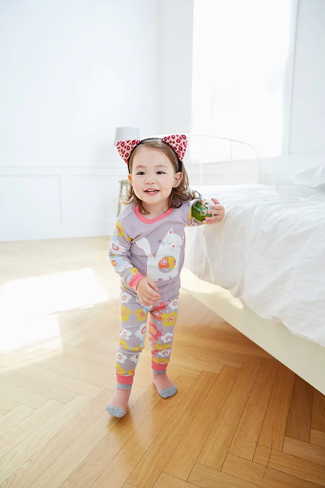 Daisy Cat Long Sleeve Pajama