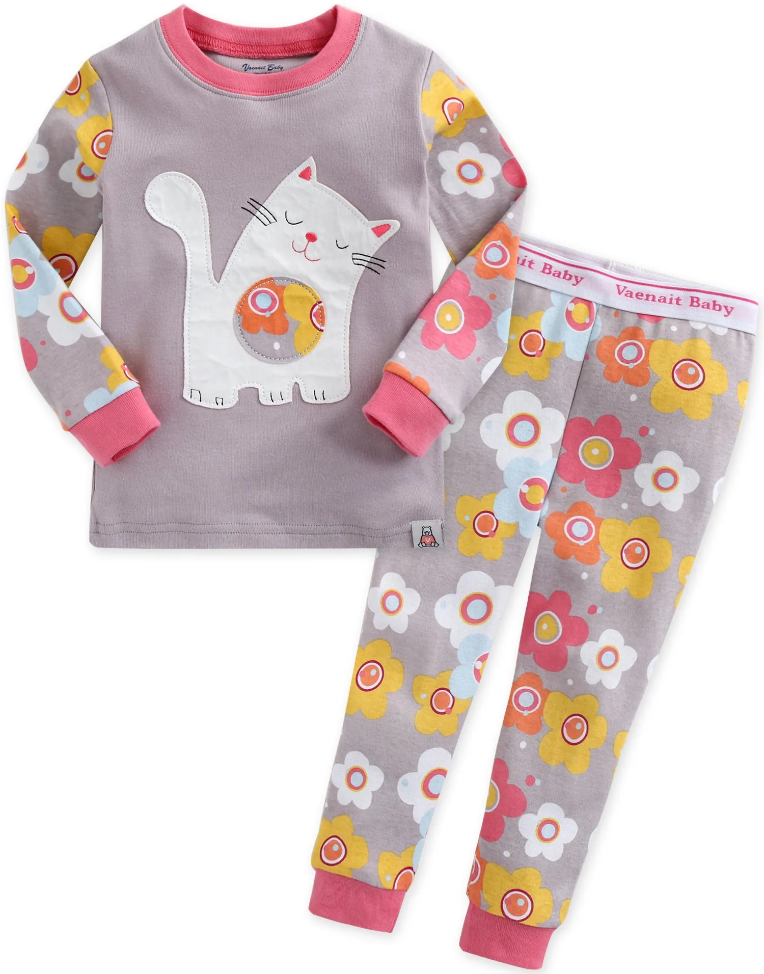Daisy Cat Long Sleeve Pajama