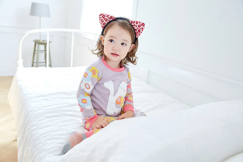 Daisy Cat Long Sleeve Pajama