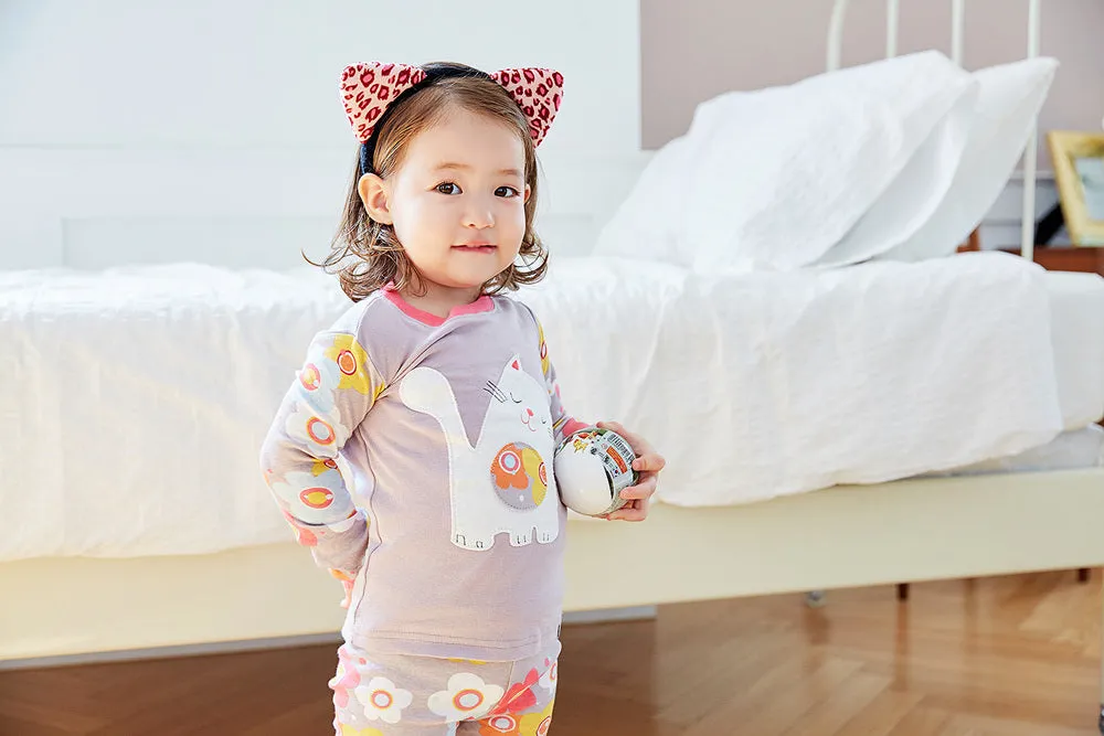 Daisy Cat Long Sleeve Pajama