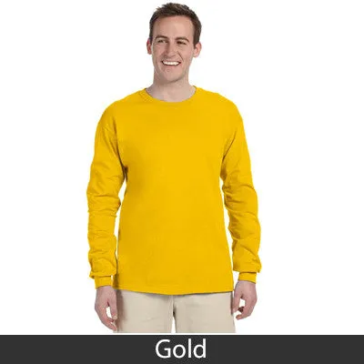Delta Sigma Pi Long-Sleeve Shirt, 2-Pack Bundle Deal - Gildan 2400 - TWILL