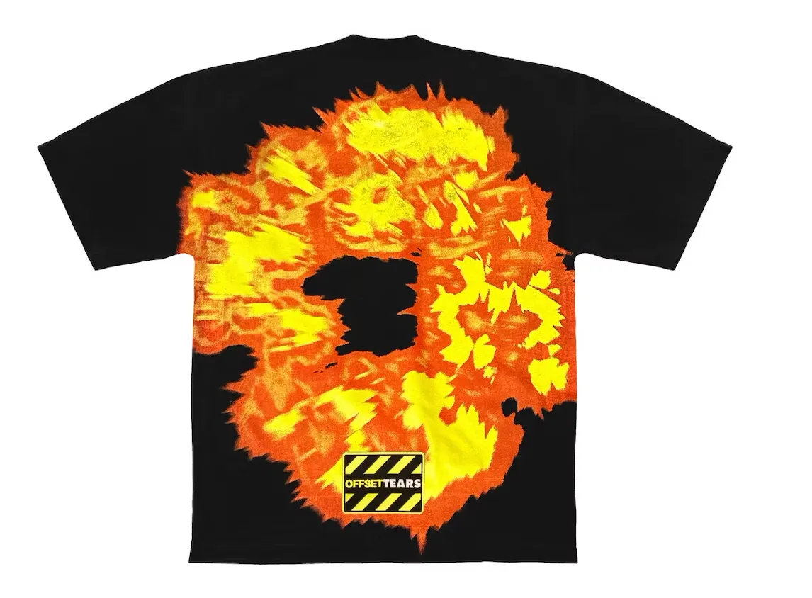 DENIM TEARS X OFFSET SET IT OFF #1 T-SHIRT BLACK