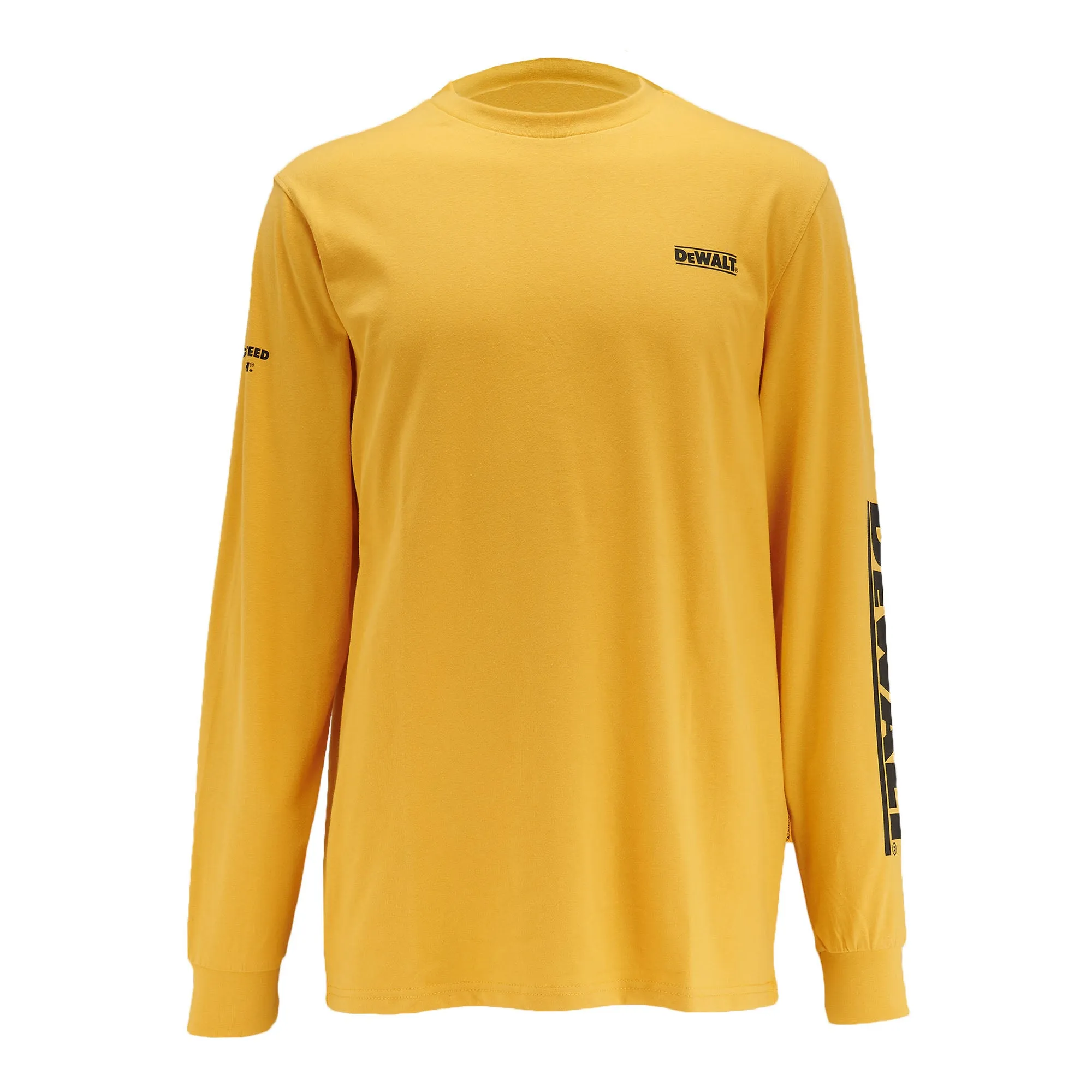 DEWALT Brand Carrier Men's Long Sleeve Cotton Poly T Shirt