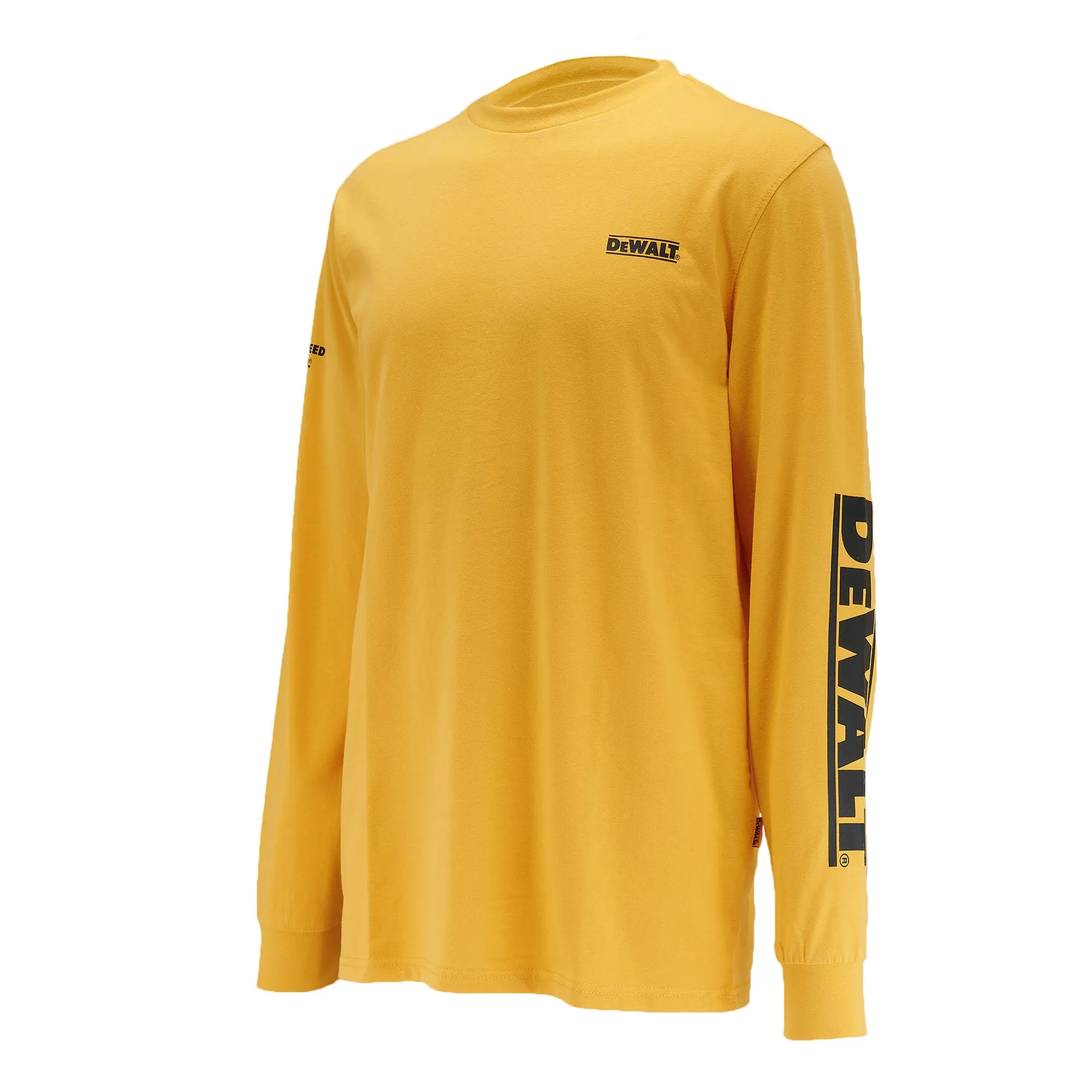 DEWALT Brand Carrier Men's Long Sleeve Cotton Poly T Shirt