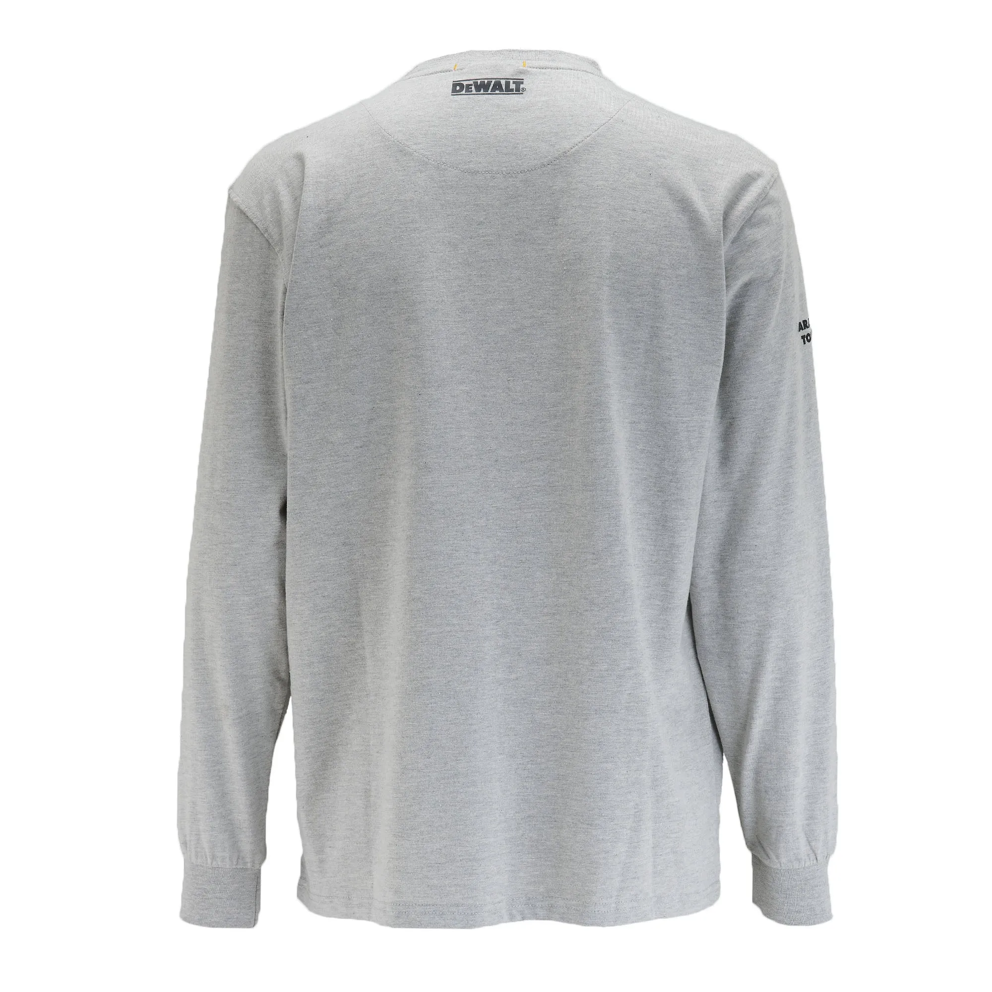 DEWALT Brand Carrier Men's Long Sleeve Cotton Poly T Shirt