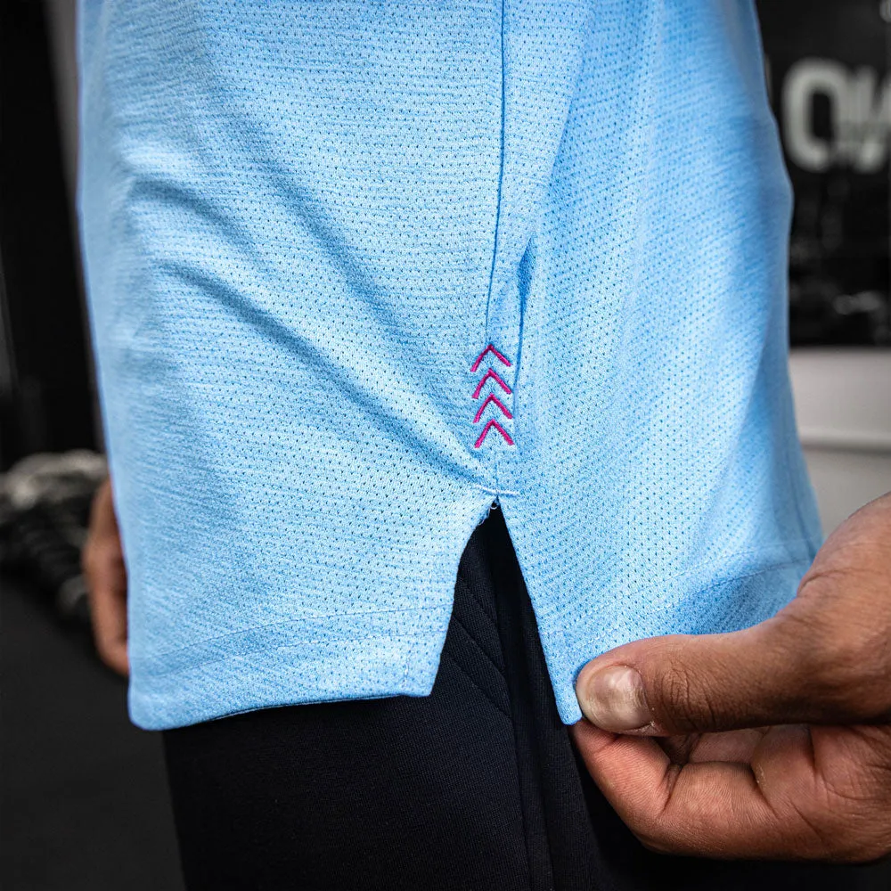 Diamond Tech Youth Long Sleeve - Cotton Candy Blue