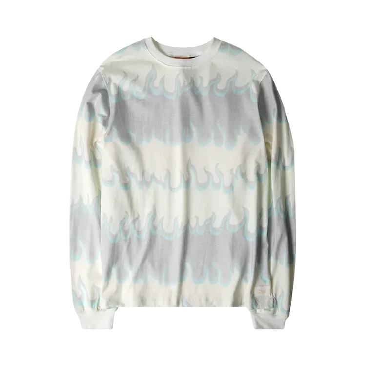 Dime Space Flame Long-Sleeve 'White' Shirt, white