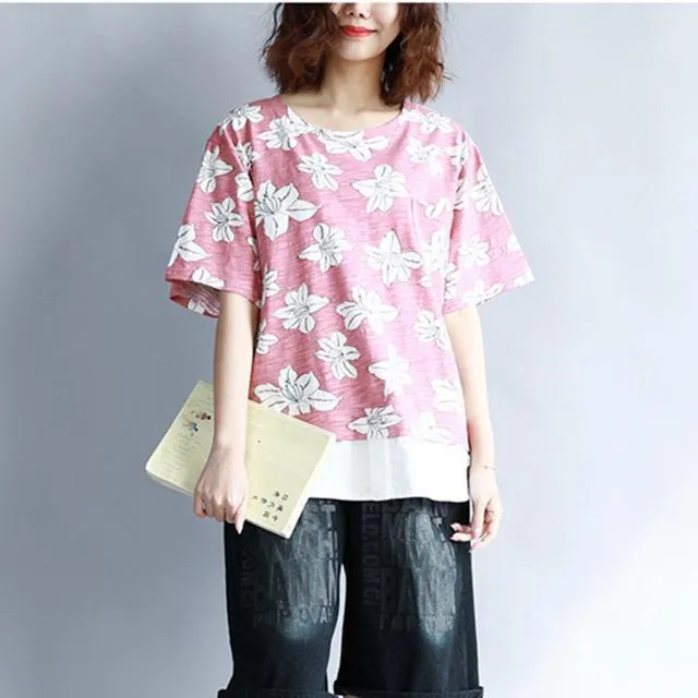 Double Layered Floral T-shirt