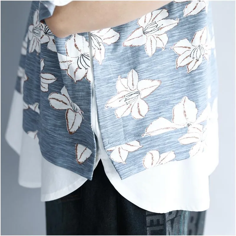 Double Layered Floral T-shirt