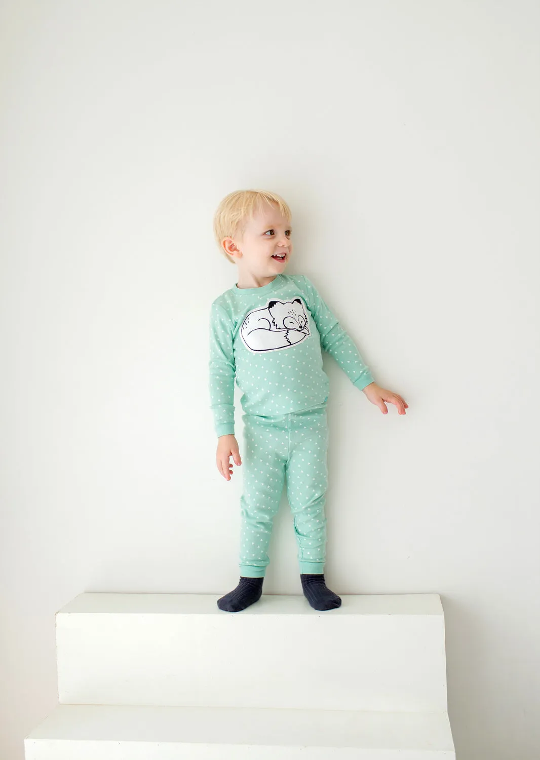Drawing Fox Long Sleeve Pajama