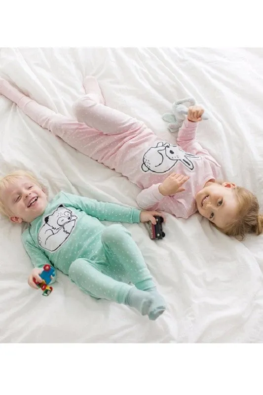 Drawing Fox Long Sleeve Pajama