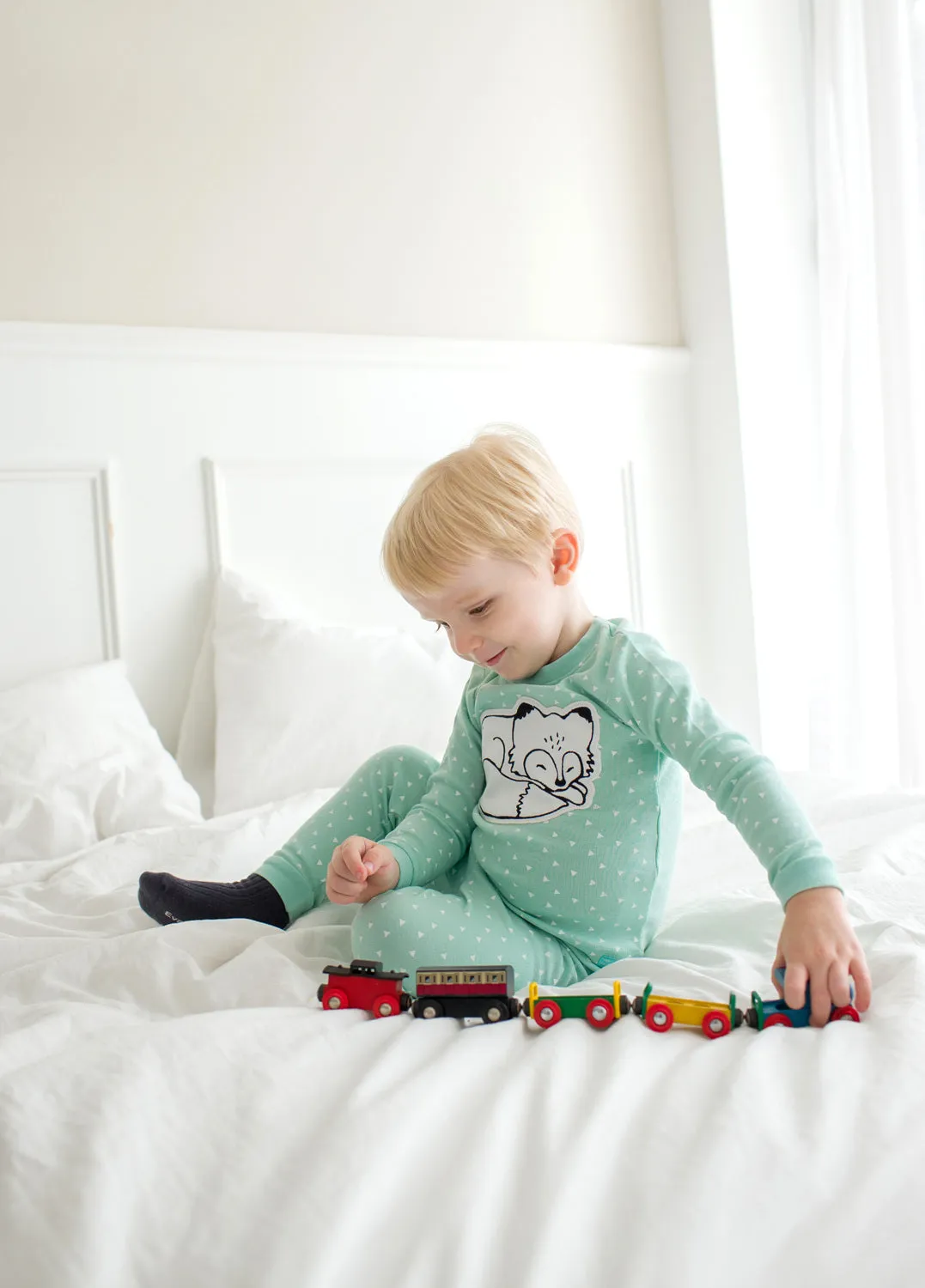 Drawing Fox Long Sleeve Pajama